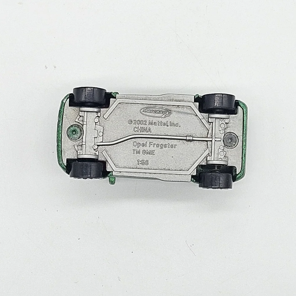 Matchbox Opel Frogster Green Concept Car 2002 Mattel 1:56 Scale Loose Diecast